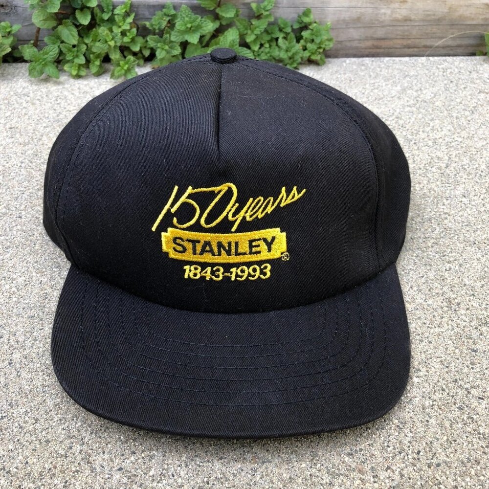STYLEMASTER 150 Years Stanley Strapback Hat Men's Black Adjustable Cap Cotton​